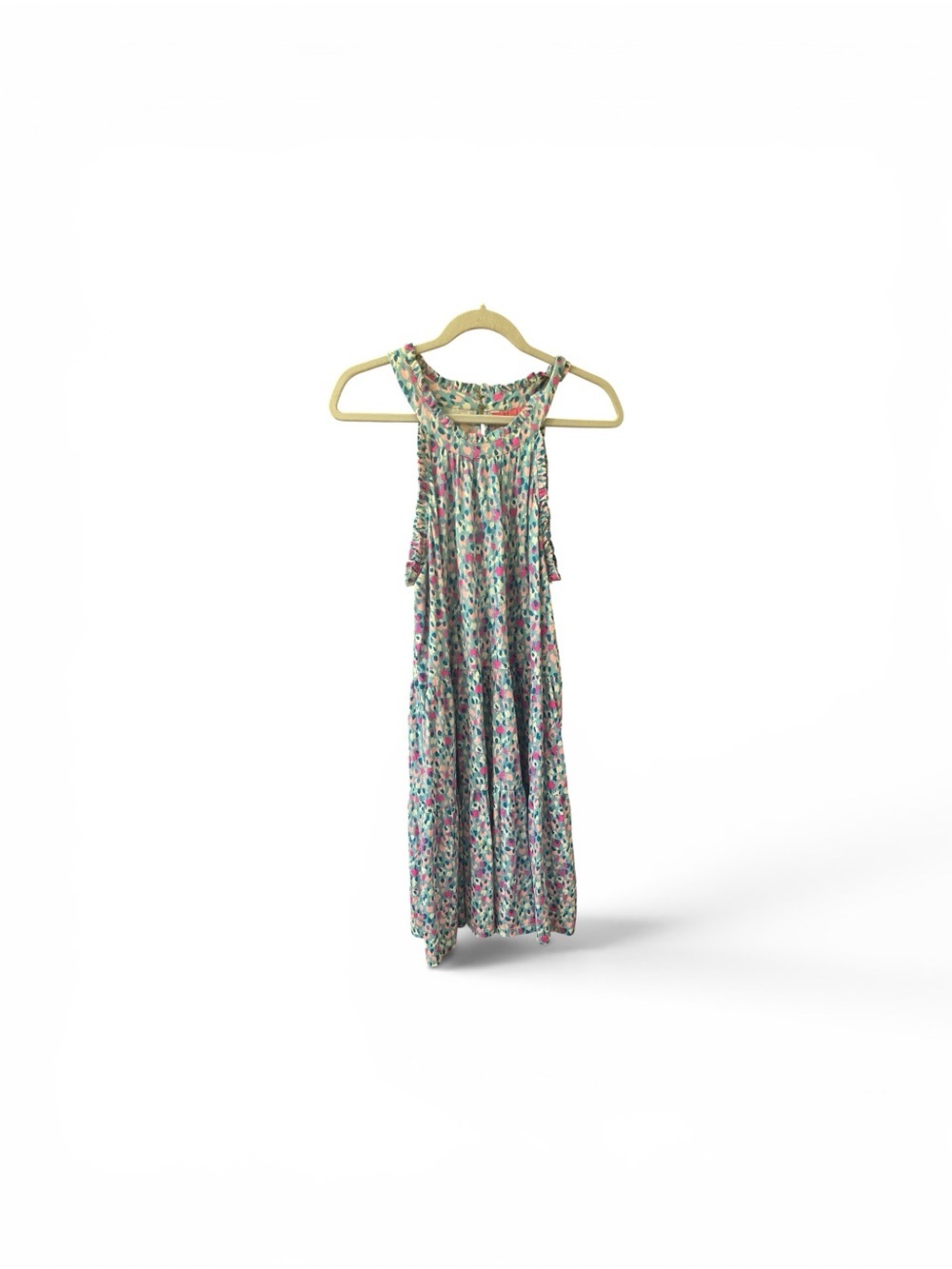 Lilly Pulitzer Light Blue Floral Halter Midi Dress - Picture 1 of 6